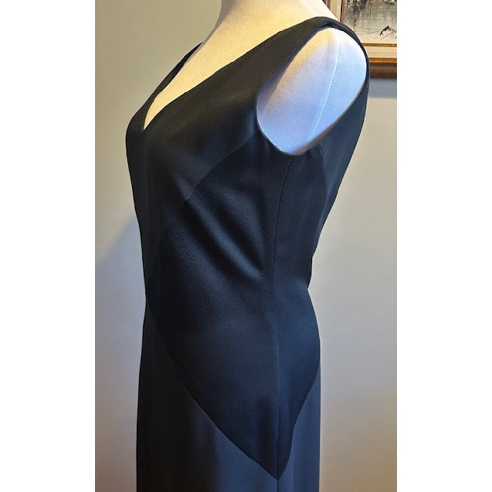 Cesar Galindo New York Fashion Week Black Column Gown Sz 10 EUC MSRP $3,000 - Picture 4 of 5